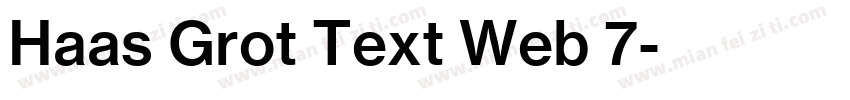 Haas Grot Text Web 7字体转换